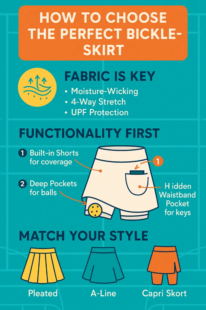 Pickleball equipment and court illustration